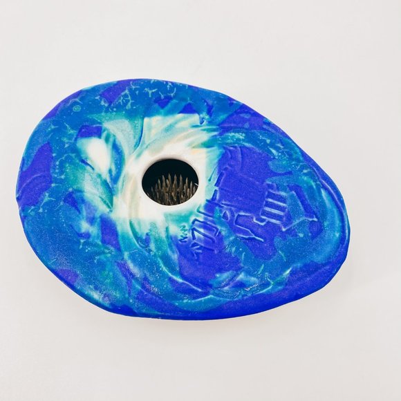 Vintage Ceramic Vase with built in Flower Frog - Picture 5 of 12